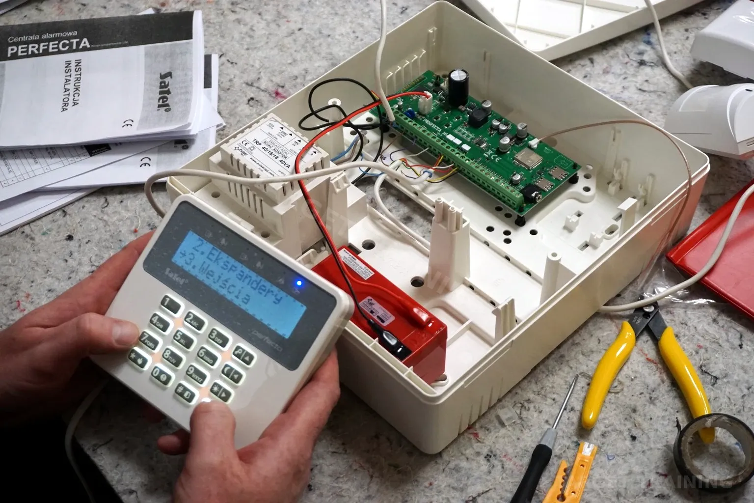 Tematyka warsztatów praktycznych SATEL (Centrala: Perfecta 16)